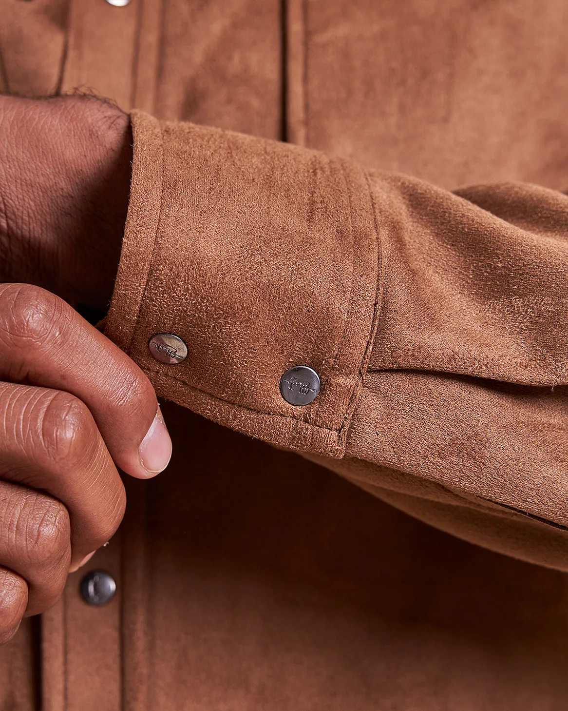 The Wyatt - Microsuede Shirt Jacket - Espresso