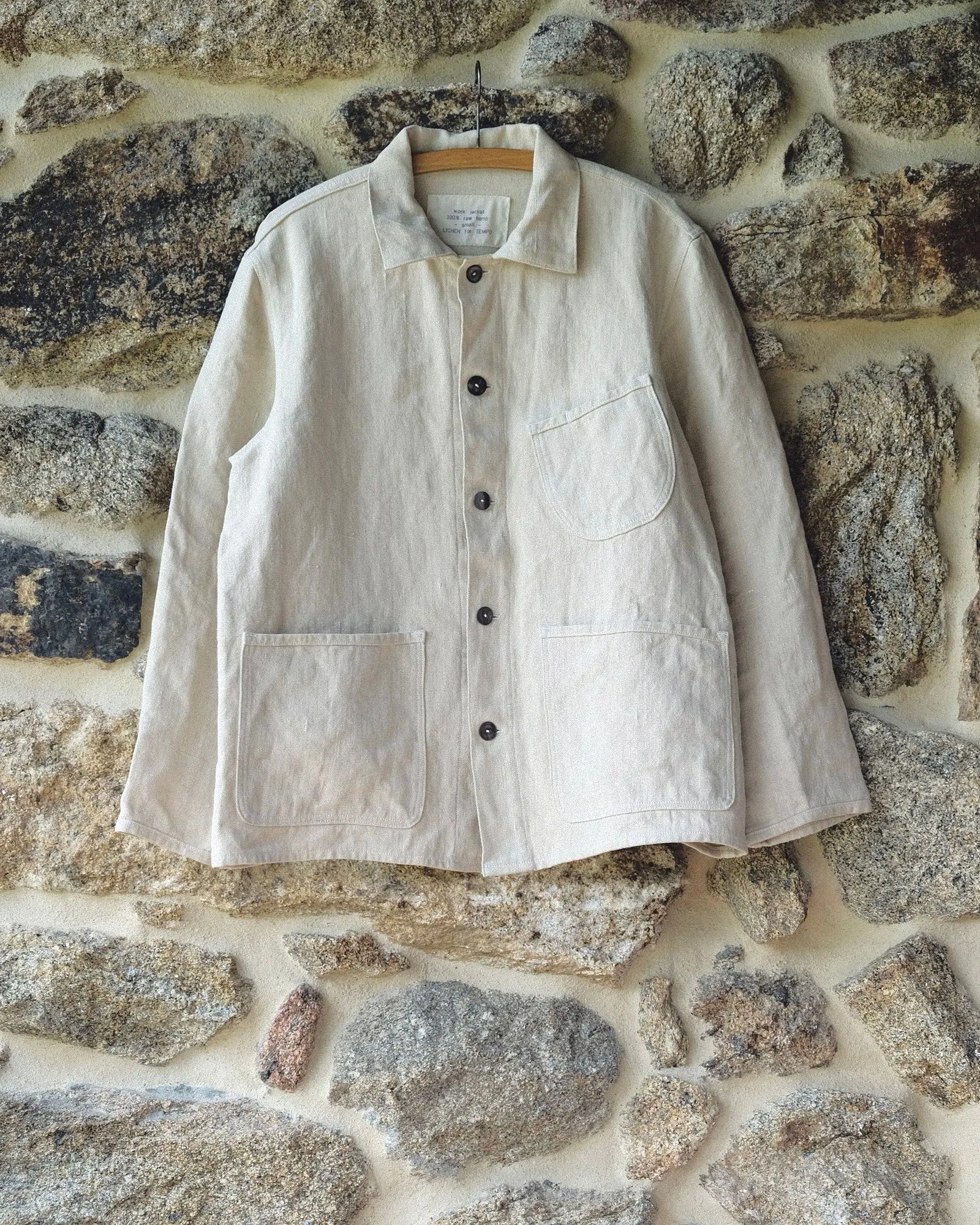 Un-Dyed Raw Hemp Work Jacket