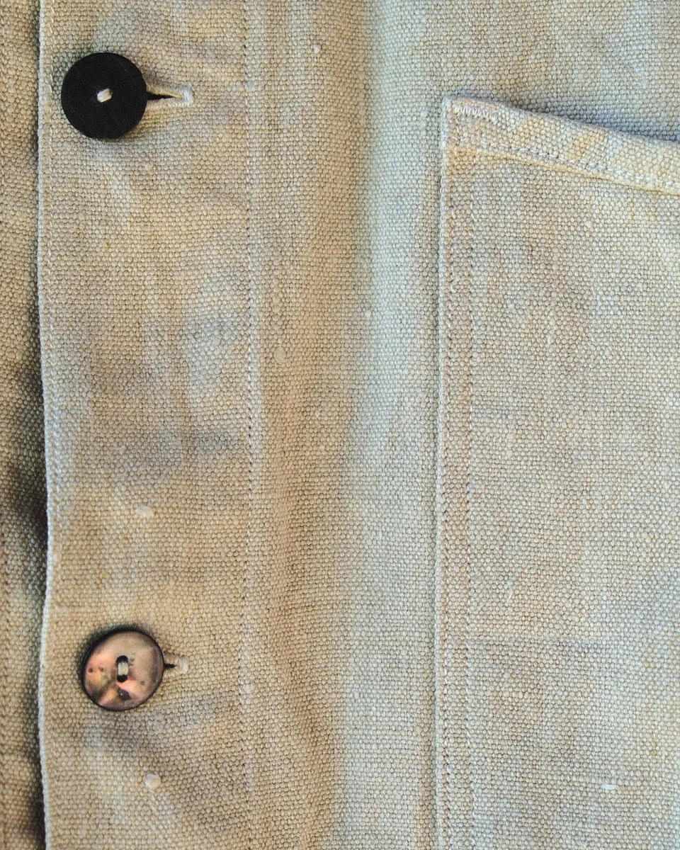 Un-Dyed Raw Hemp Work Jacket