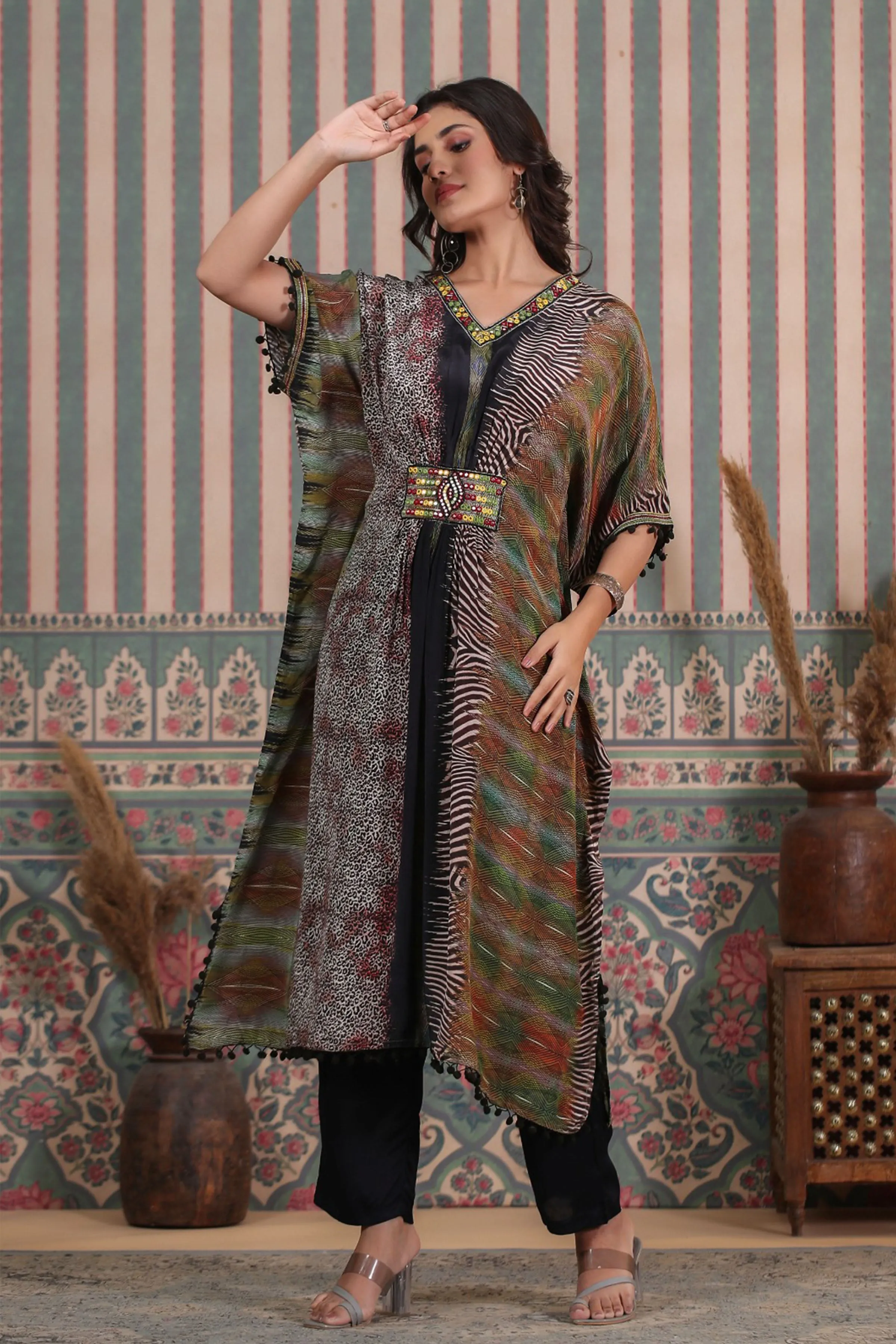 Wild Night Muslin Kaftan Set