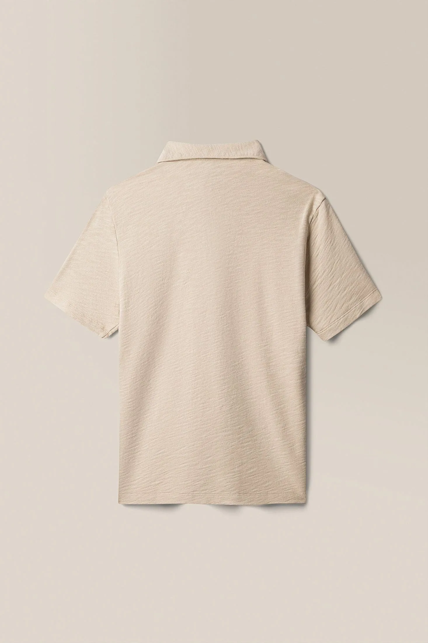 Zip Polo | Natural Marl